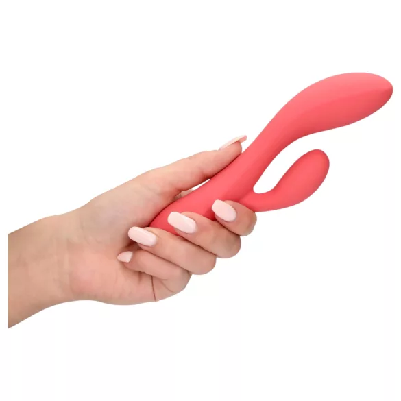 Loveline - rabbitvibrator med klitorisstimulator - uppladdningsbar vattentät