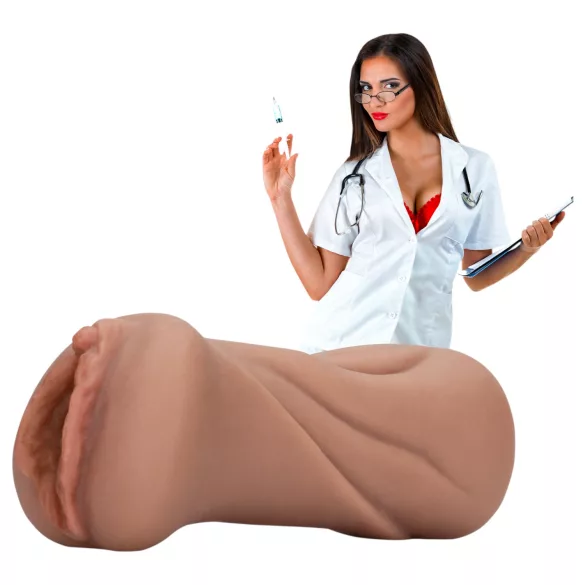 S-Line Nurse - realistisk konstgjord vagina (solbränd)