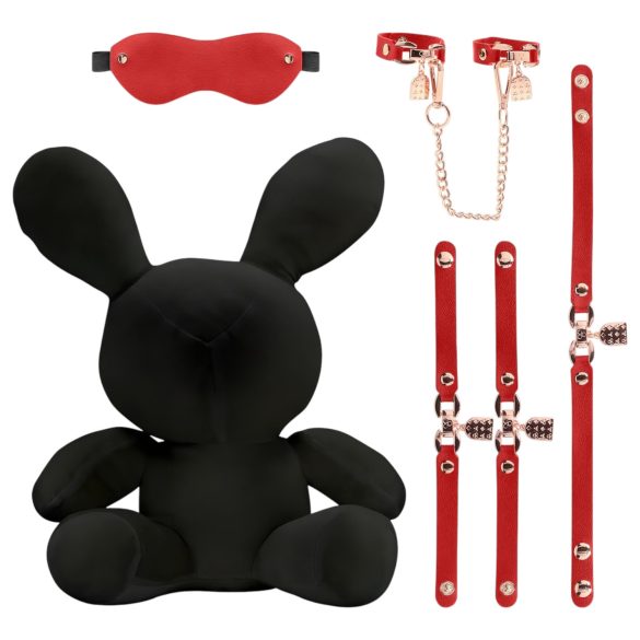 Bondage Rabbit - bdsm maskeradset - kaninöron - svart