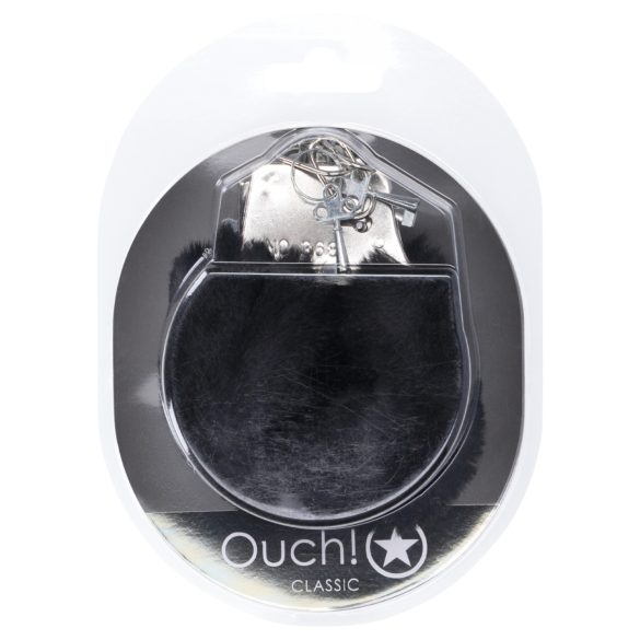 Ouch! - handbojor med plysch - svart