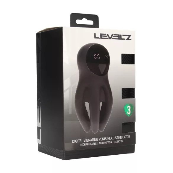 Levelz - penistoppsvibrator - digital - svart