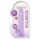 REALROCK - Genomskinlig Naturtrogen Dildo - Lila (17 cm)