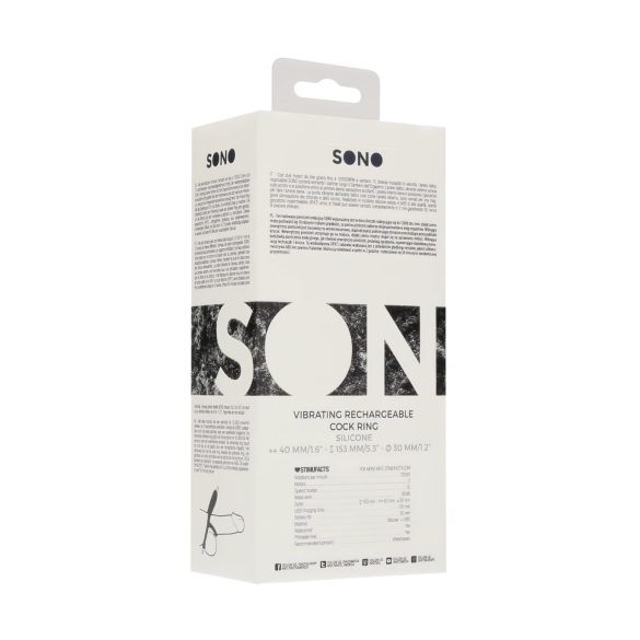 No.88 - vibratorring för penis - svart