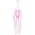 Ouch! - Glödande öppen overall (rosa) - XL-4XL