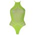 Ouch! - Neon grön body med glödande effekt - XL-4XL