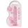 RealRock - realistisk dildo - transparent rosa - 17cm