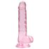 REALROCK - transparent livfull dildo - rosa (17 cm)