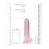 RealRock - realistisk dildo - transparent rosa - 17cm