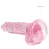 RealRock - realistisk dildo - transparent rosa - 17cm