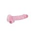 REALROCK - transparent livfull dildo - rosa (17 cm)