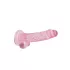 RealRock - realistisk dildo - transparent rosa - 17cm