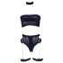 Le Désir Plus Size - 3-delad underklädesset - svart (XL-4XL)
