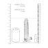 REALROCK - Transparent verklighetstrogen dildo - Genomskinlig (17 cm)