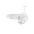 REALROCK - Transparent verklighetstrogen dildo - Genomskinlig (17 cm)