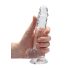 REALROCK - Transparent verklighetstrogen dildo - Genomskinlig (17 cm)