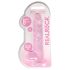 REALROCK - transparent, realistisk dildo - rosa (19 cm)