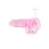 REALROCK - transparent, realistisk dildo - rosa (19 cm)