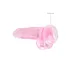 RealRock - realistisk dildo - transparent rosa - 19 cm