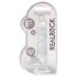 REALROCK - transparent realistisk dildo - genomskinlig (19 cm)