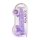 REALROCK - transparent realistisk dildo - lila (22 cm)