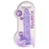 RealRock - realistisk dildo - genomskinlig lila - 22cm