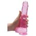RealRock - realistisk dildo - transparent rosa - 22 cm