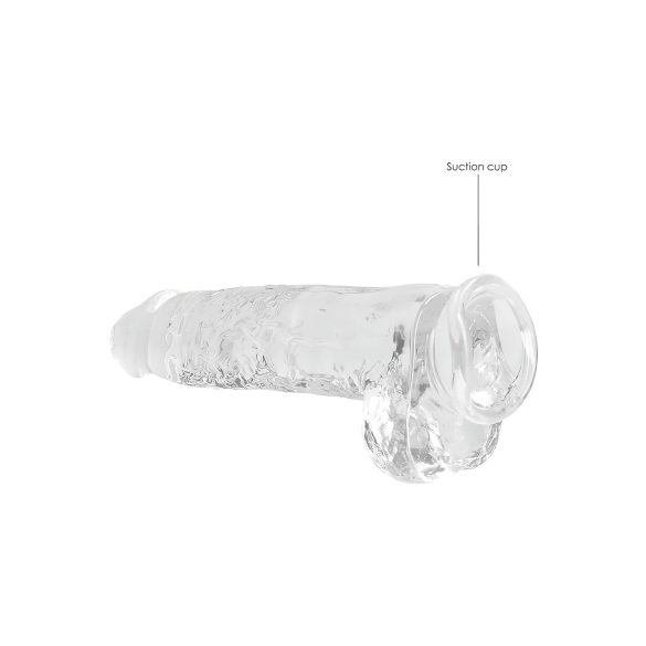RealRock - dildo realistisk - genomskinlig - 22cm
