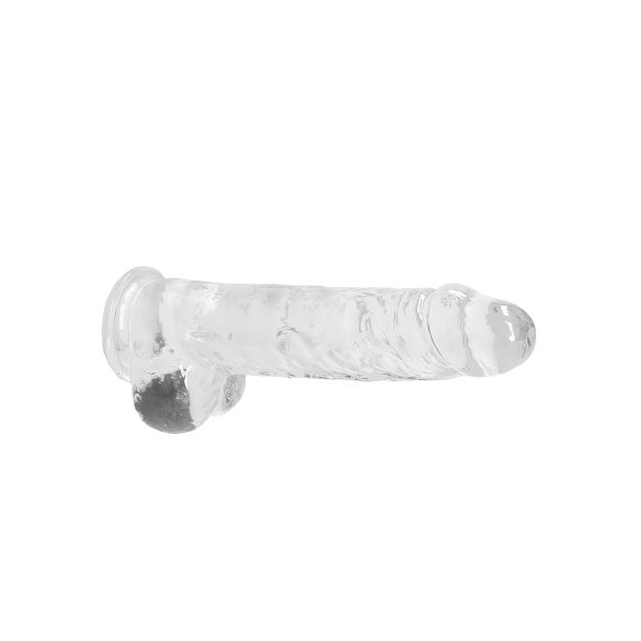 RealRock - dildo realistisk - genomskinlig - 22cm