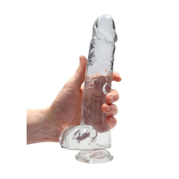 RealRock - dildo realistisk - genomskinlig - 22cm