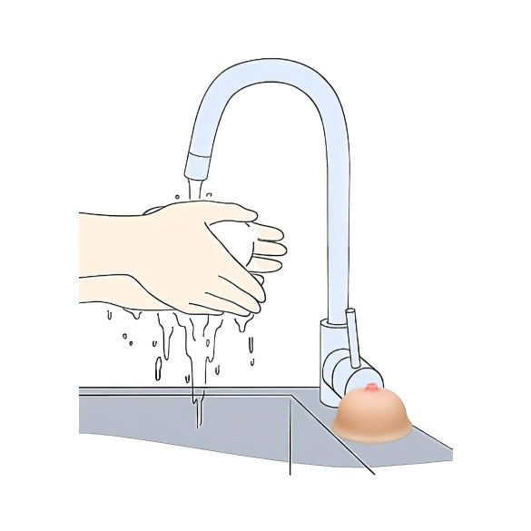 Titty - tvåltvål bröstformad - naturfärg 95g