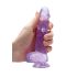 REALROCK - genomskinlig naturtrogen dildo - lila (15 cm)