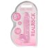 REALROCK - transparent naturtrogen dildo - rosa (15 cm)