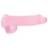 RealRock - realistisk dildo - genomskinlig rosa - 15 cm