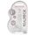 REALROCK - genomskinlig verklighetstrogen dildo - transparent (15 cm)