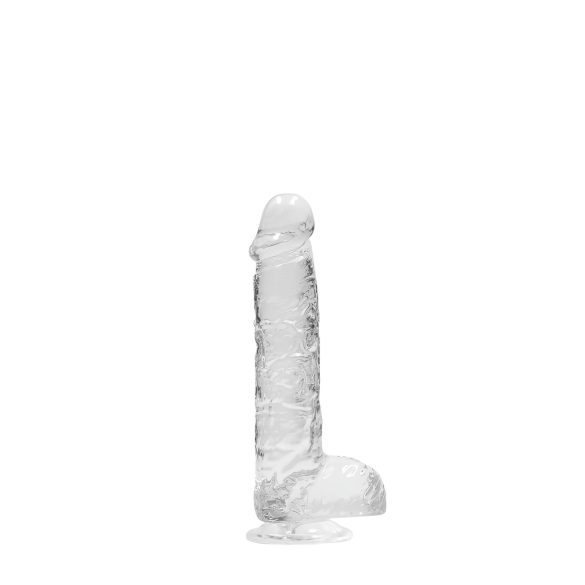RealRock - realistisk dildo - genomskinlig - 15 cm