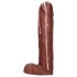 Dicky Cum - penis- & tesikeltvål - brun (250g)