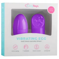   EasyToys - bärbart vibrerande ägg med fjärrkontroll, 7 lägen (lila)