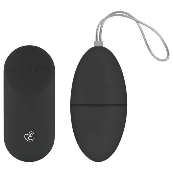 Easytoys - 7-rytmiskt vibratorägg med fjärrkontroll (svart)