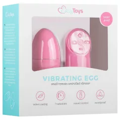   Easytoys - vibratorägg med 7 vibrationer och fjärrkontroll - rosa