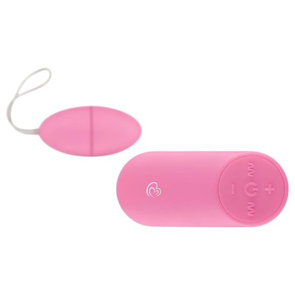 Easytoys - vibratorägg med 7 vibrationer och fjärrkontroll - rosa