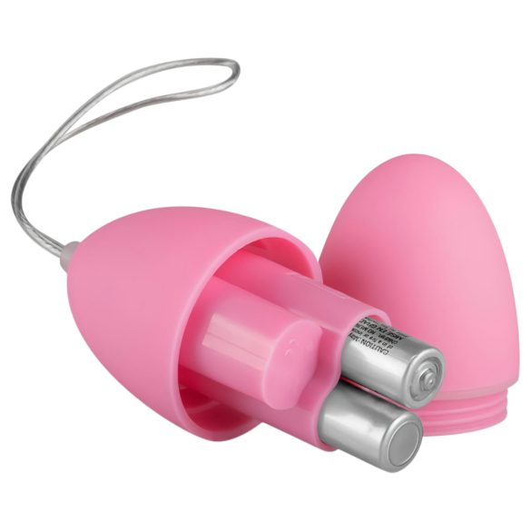 Easytoys - vibratorägg med 7 vibrationer och fjärrkontroll - rosa