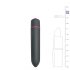 Easytoys Bullet - vattentät stavvibrator (svart)