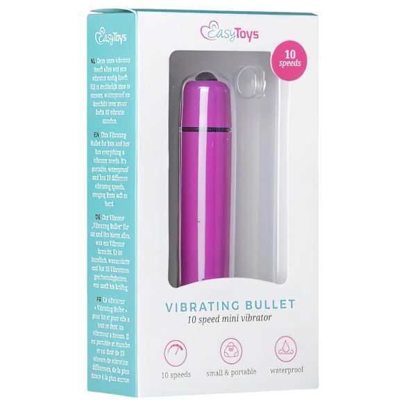 Easytoys - minivibrator bullet - vattentät - lila