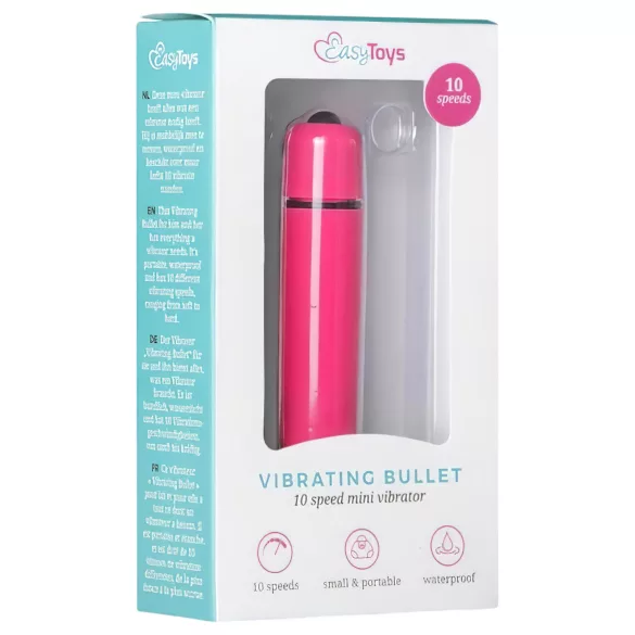 Easytoys - bullet vibrator - vattentät - rosa