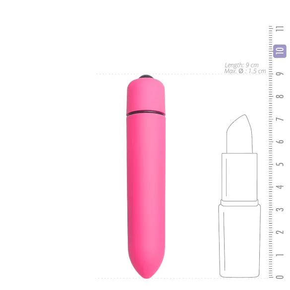 Easytoys - bullet vibrator - vattentät - rosa