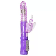   Easytoys Butterfly - roterande vibrator med stötfunktion - lila