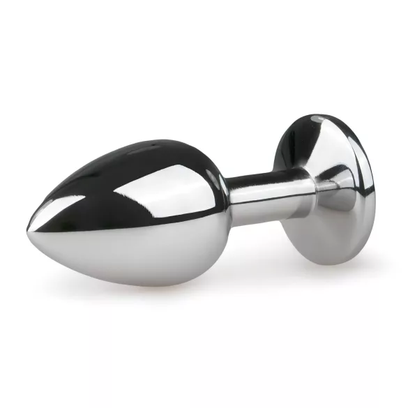 EasyToys - metall analplugg (silver-vit)