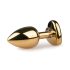 Easytoys Metall No.3 - analplugg - guld-rosa (2,5 cm)