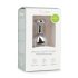 Easytoys Metal No.7 - hjärtformad analplugg med vit sten - silver