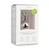 Easytoys Metal No.7 - analplugg hjärtformad vit sten - silver